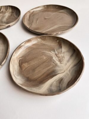 Marbled Ceramic Plates